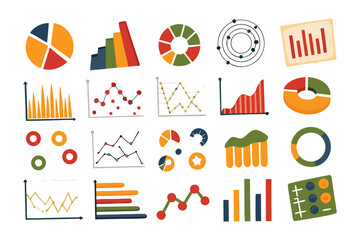 Data Visualization Variety: A vibrant array of hand-drawn charts and graphs, illustrating diverse data insights with a modern aesthetic. Explore the potential of data visualization