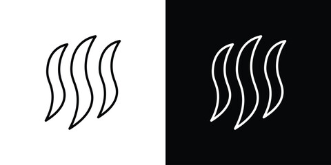 Obraz premium Smoke steam icon symbol template for graphic and web design collection logo vector illustration