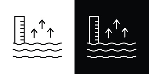sea level icon symbol template for graphic and web design collection logo vector illustration