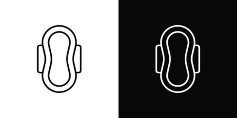 Sanitary pad icon symbol template for graphic and web design collection logo vector illustration