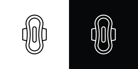 Sanitary pad icon symbol template for graphic and web design collection logo vector illustration © Pop