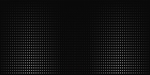 Black metal texture steel background. Perforated sheet metal. vector