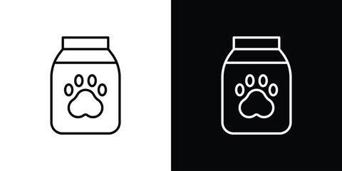 Pet food bag icon symbol template for graphic and web design collection logo vector illustration