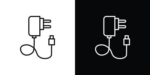 Mobile charger icon symbol template for graphic and web design collection logo vector illustration