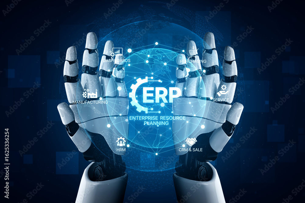 Poster ai optimizes erp platforms with centralized dashboards, automated data flow, and smart tools for man