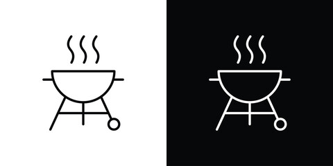 Grill icon symbol template for graphic and web design collection logo vector illustration