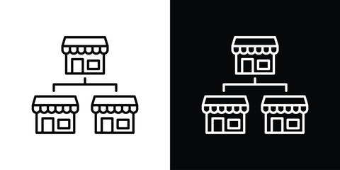 Franchise icon symbol template for graphic and web design collection logo vector illustration