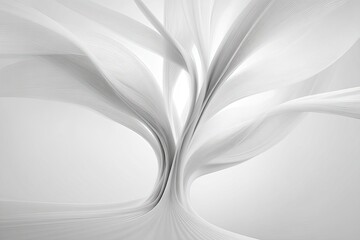 Abstract White Geometric Design