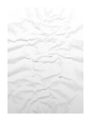 Captivating crumpled white paper texture with deep shadows and bright highlights, perfect for creative projects