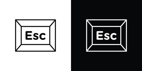 Esc icon symbol template for graphic and web design collection logo vector illustration