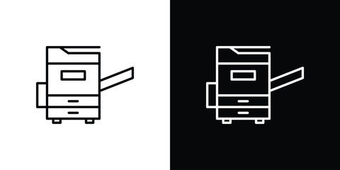Copy Machine icon symbol template for graphic and web design collection logo vector illustration