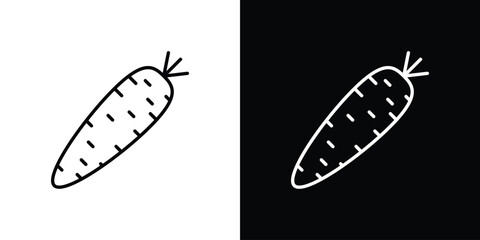 Carrot icon symbol template for graphic and web design collection logo vector illustration