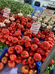 vegetables at the market