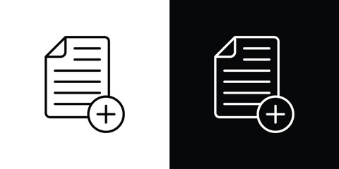 Add document icon symbol template for graphic and web design collection logo vector illustration