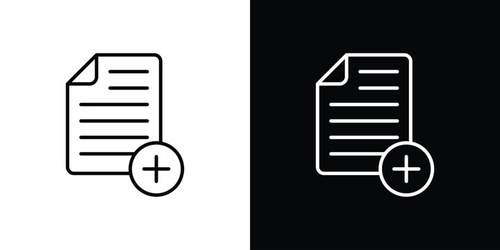 Add document icon symbol template for graphic and web design collection logo vector illustration