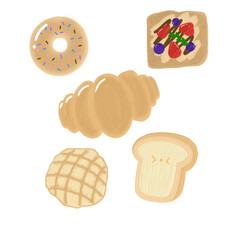 Bread,Donuts