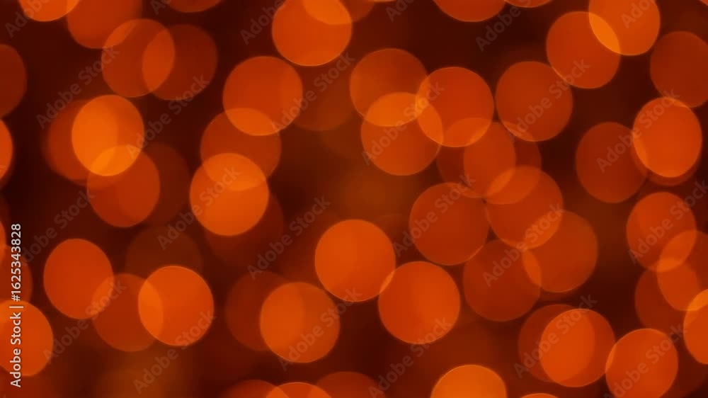 Poster abstract orange bokeh lights background - an video featuring an abstract background of out-of-focus 