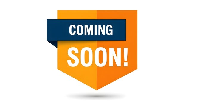 Coming soon banner template download vector illustration promotion announcement design graphic element