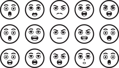 A versatile collection of monochrome vector icons representing various concepts and symbols perfect for digital and print design projects isolated on transparent background