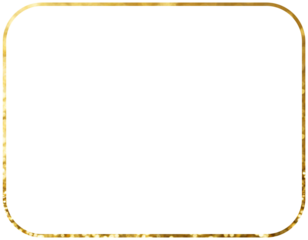 Gold frame isolated 