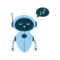 Various chat robots showing different moods, actions, and designs