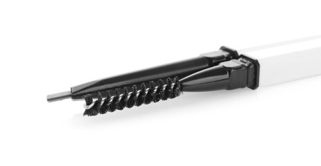 Two twist up eyebrow pencils isolated on white