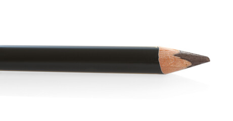 One brown eyebrow pencil isolated on white