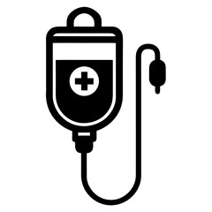 Medical Infuse Icon Vector Logo Design for Healthcare and Hospital Use
