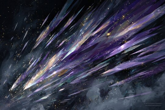 Abstract Colorful Space Explosion