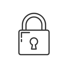 Lock Icon Symbolizing Security and Safety