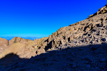 View of the mountains at Sinai peninsula in Egypt