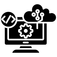 Obraz premium Cloud Sync Icon