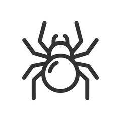 Spider Icon for Malware or Virus Symbol
