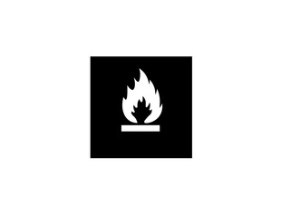 fire icon vector illustration