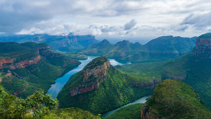 Scenic panorama of Blyde River Canyon, Mpumalanga Province, South Africa