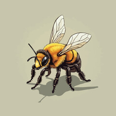 very cool honey bee design