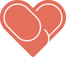 Heart logo vector art illustration