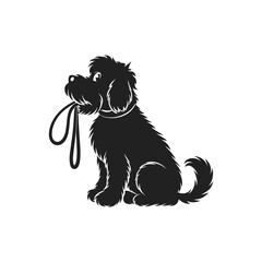 black and white dog vector illustration free download. 