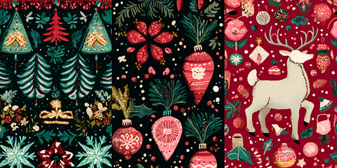 christmas decoration on wooden background