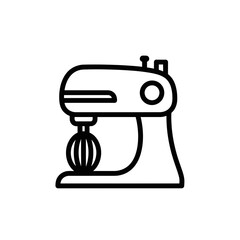 Kitchen mixer icon in minimal style for food service  