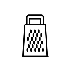 Grater kitchen tool icon in a minimalistic style  
