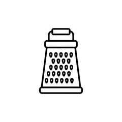 Kitchen Grater Icon in Minimalist Style for Culinary Use  