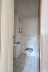 Small bathroom with a toilet and sink