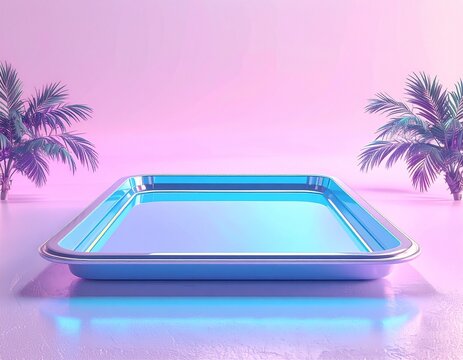  A flat tray
