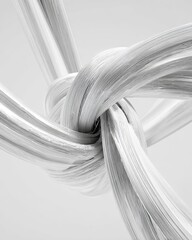 Abstract White Geometric Design