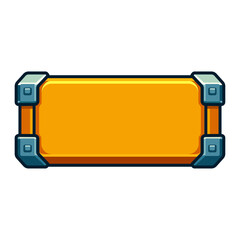 Cartoon Game Button Vector Design