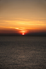 Sonnenuntergang auf dem Meer