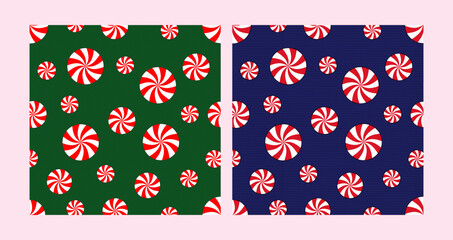 Seamless pattern of christmas candy cane texture christmas vector design.
