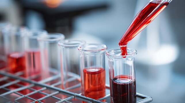 Professional Laboratory Analysis of Blood Samples for Medical Research