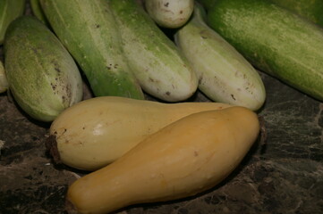Cucumbers and Squash